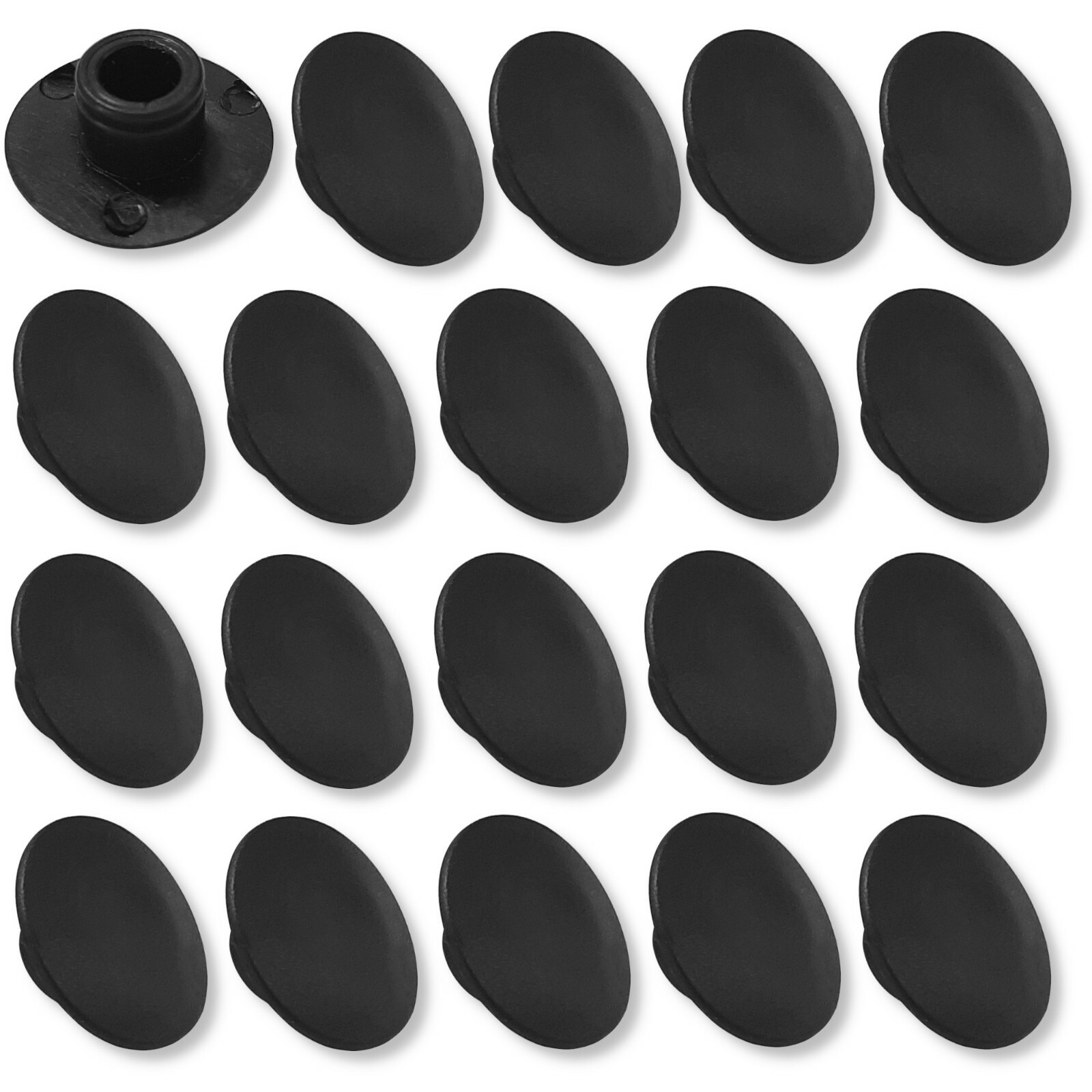 20x COPRIVITE TAPPO VITE M6 BRUGOLA ESAGONALE NERO PLASTICA CAPPUCCIO BULLONE