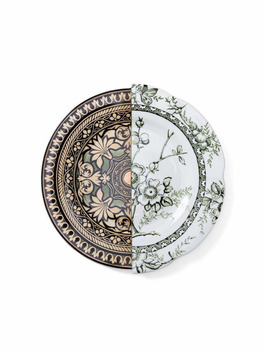 Piatto piano "LOTHAL" SELETTI, collezione "HYBRID", art.09142, design CTRLZAK
