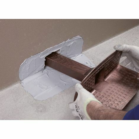 Drain Front Bocchettone Frontale angolare scarico a pavimento 57x48 colore Rame