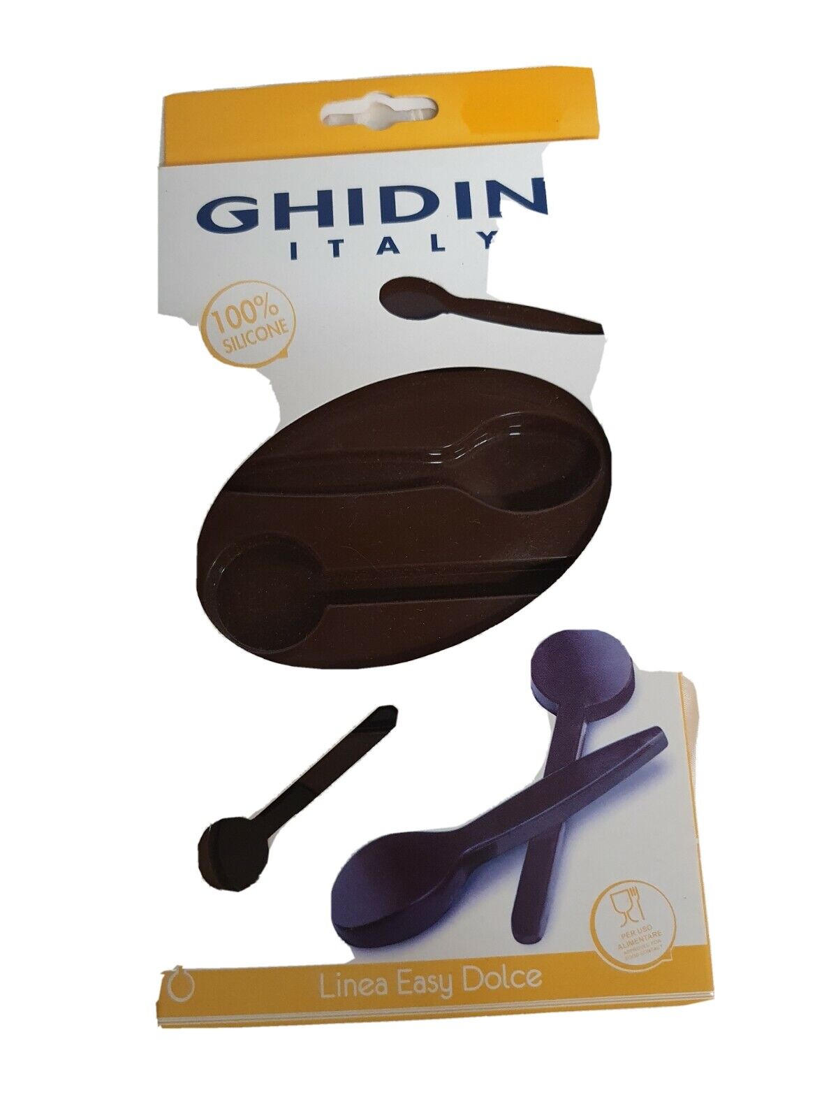 GHIDINI STAMPO IN SILICONE PER CIOCCOLATINI A FORMA DI CUCCHIAINO