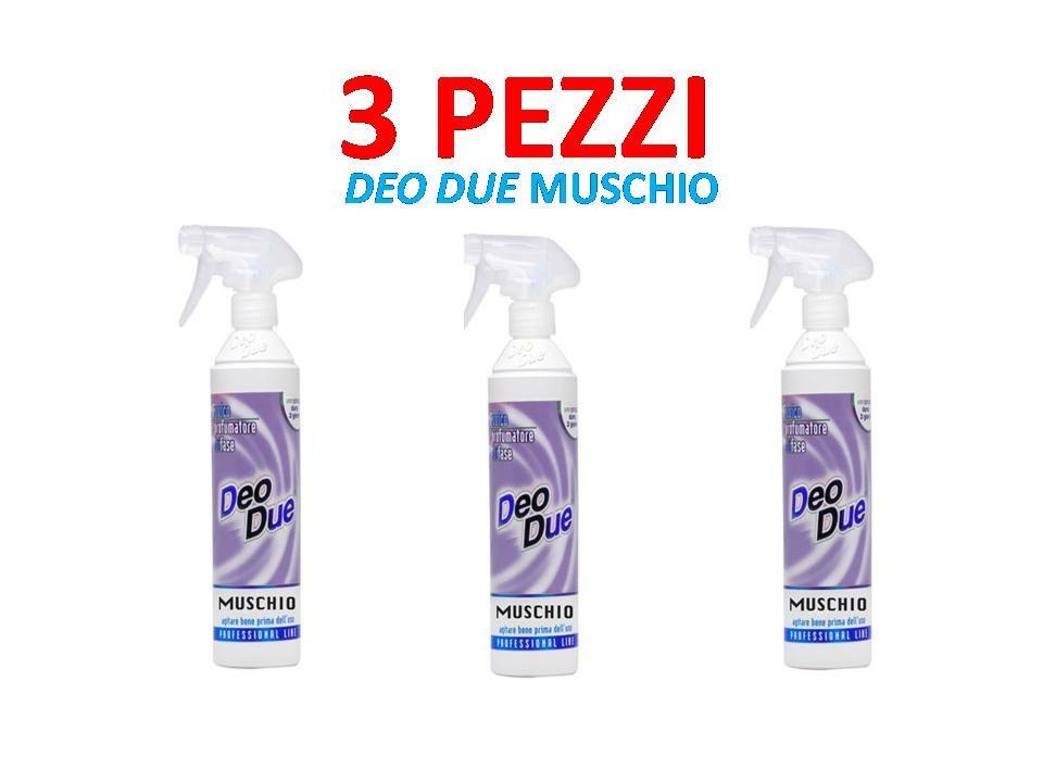 DeoDue  MUSCHIO 500 ml 3 PEZZI 8078877667550 DEODORANTE CONCENTRATO