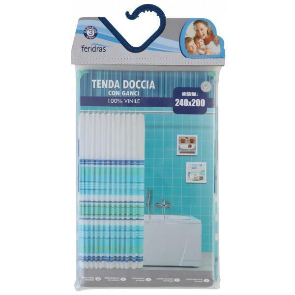 Tenda doccia bagno impermeabile 240x200 cm in Peva