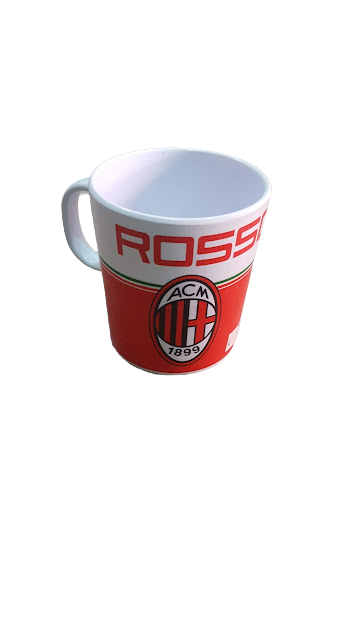 Tazza Mug Milan logo originale ufficiale stemma in plastica SENZA SCATOLA bimbi
