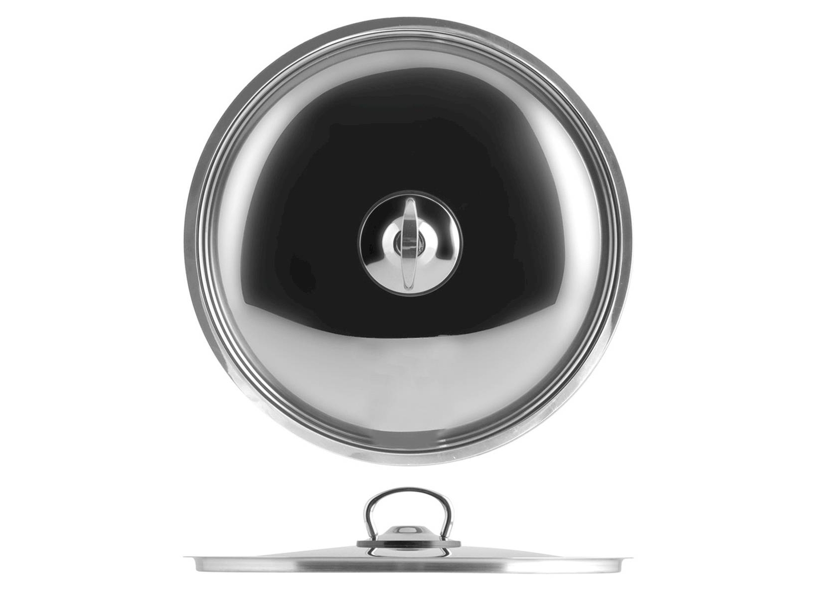 H&H Coperchio In Acciaio Inox 18/10, Ø 24 Cm