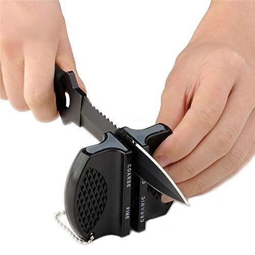 WOO LANDO Pocket - Affilacoltelli in ceramica, 7,5 x 5,8 x 2,5 cm, (G6S)
