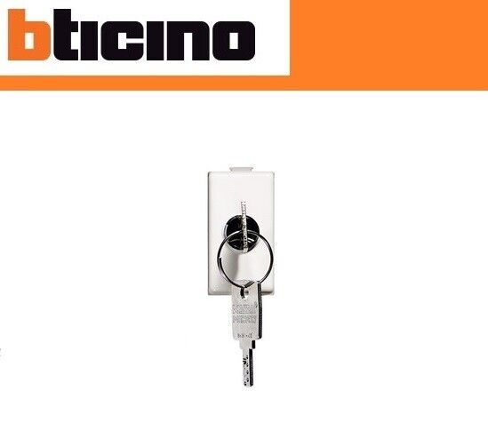 PULSANTE 2 POLI CON CHIAVE BTICINO MATIX AM5007P