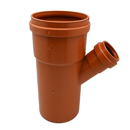 DERIVAZIONE RIDOTTA 45° RAL 8023 Diam. 100/40