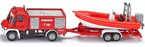 Camion Pompieri con Rimorchio e Gommone