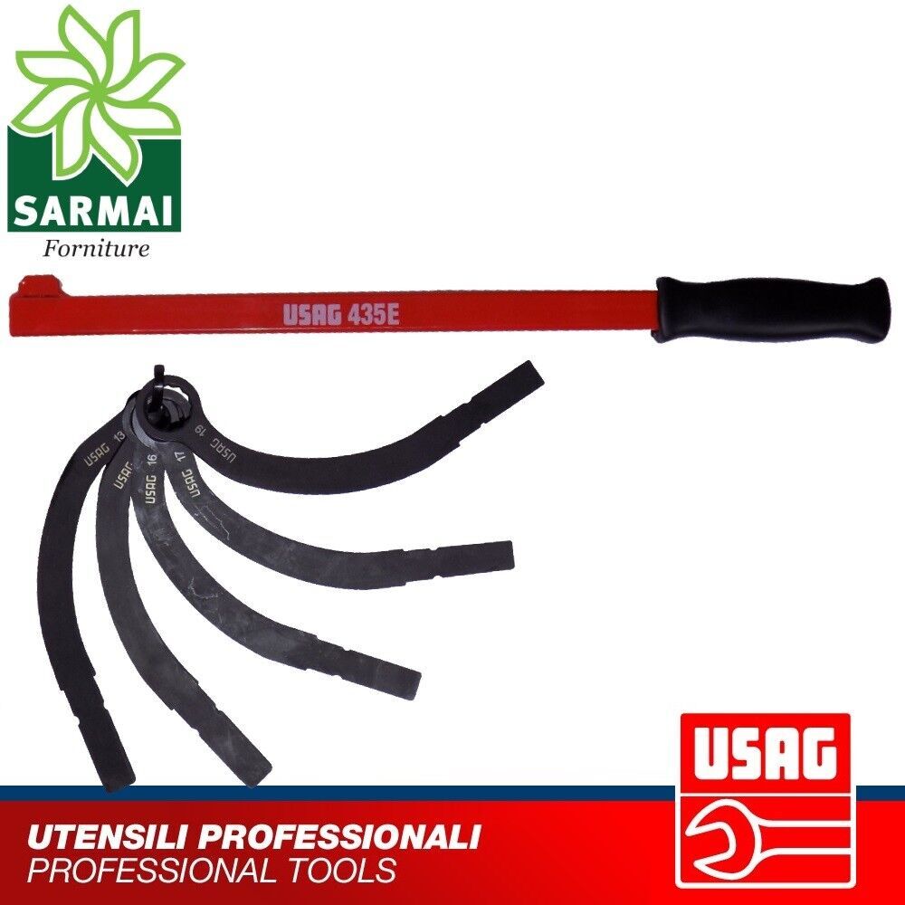 USAG 435 E/S5 SERIE SET 5 CHIAVI POLIGONALI PER DADI TENDI CINGHIA DISTRIBUZIONE