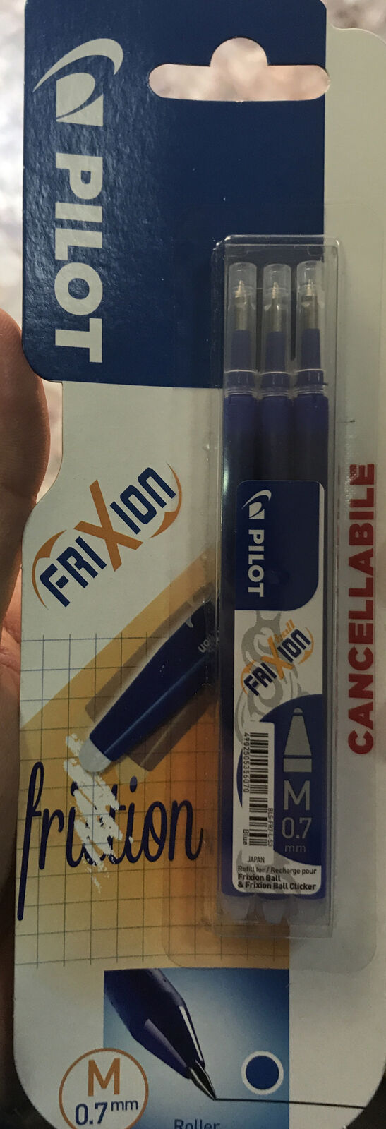 SET 3 REFILL RICARICHE INCHIOSTRO DI RICAMBIO PILOT FRIXION BALL E CLICKER COLOR