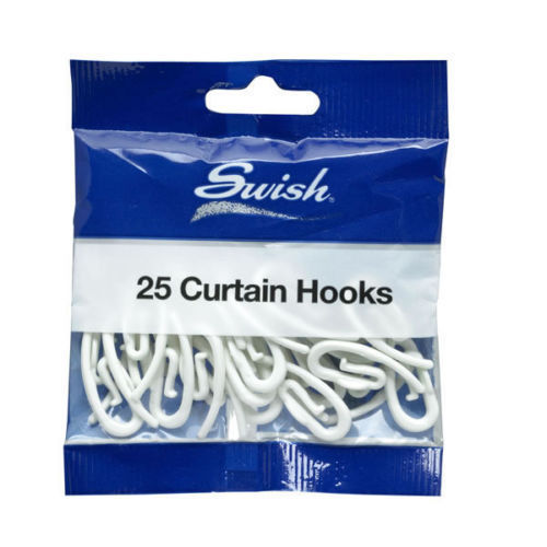 SWISH 25 Ganci Gancio per Tenda Tendine Curtain Hooks Spedizione Italia
