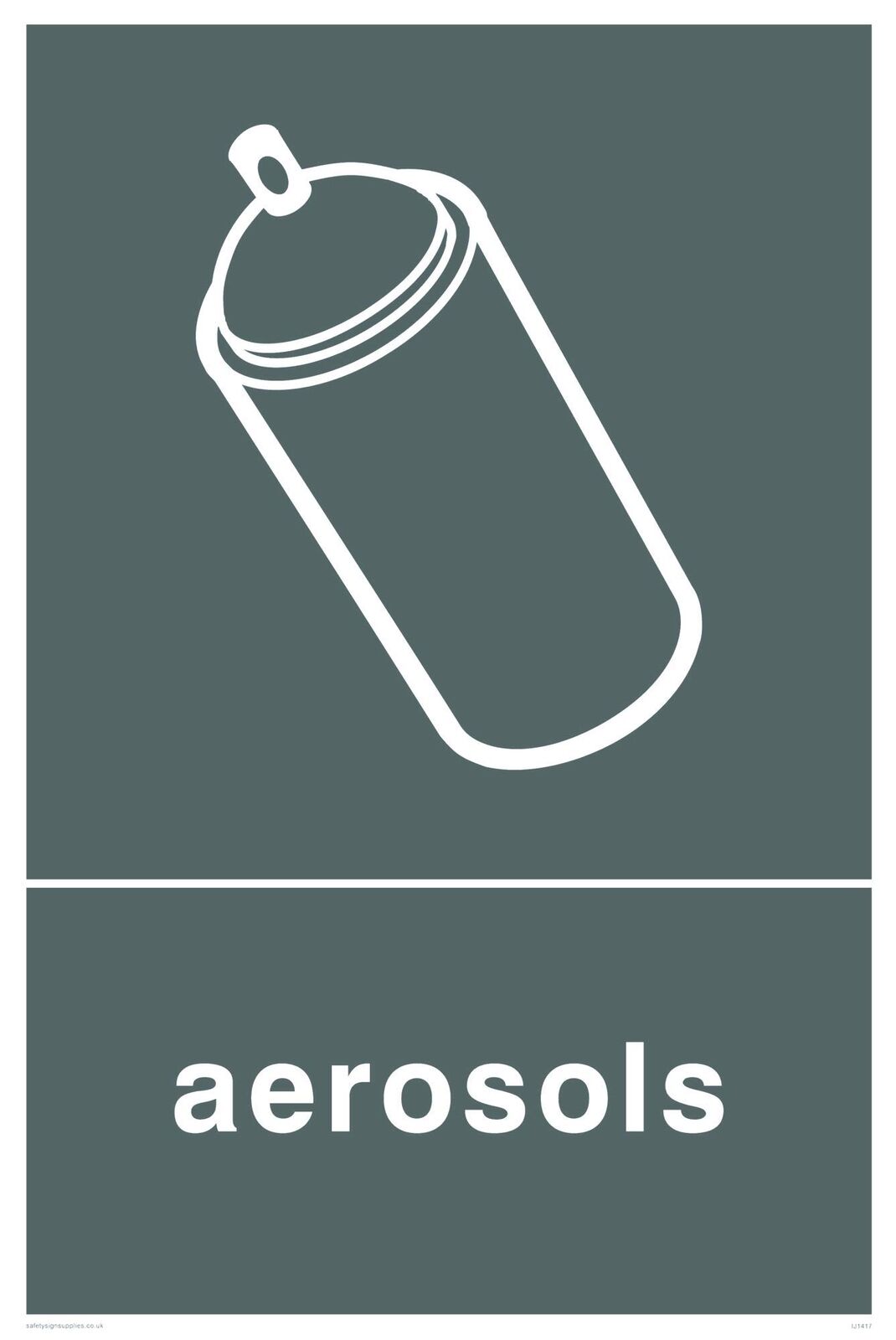 Viking segni ij1417-a4p-5 C recycling-aerosols Sign, 5 mm, 300 mm altezza x 200 