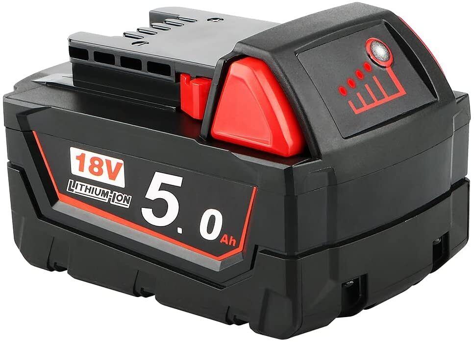 Waitley 18V 5.0Ah Batteria di Ricambio Compatibile con Milwaukee 18V (T4v)