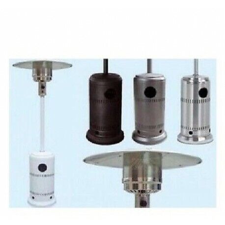 TERMOPATIO STUFA A GAS FUNGO PER ESTENO INTERNO 13 KW 25 MQ BTU 44000 BIANCO