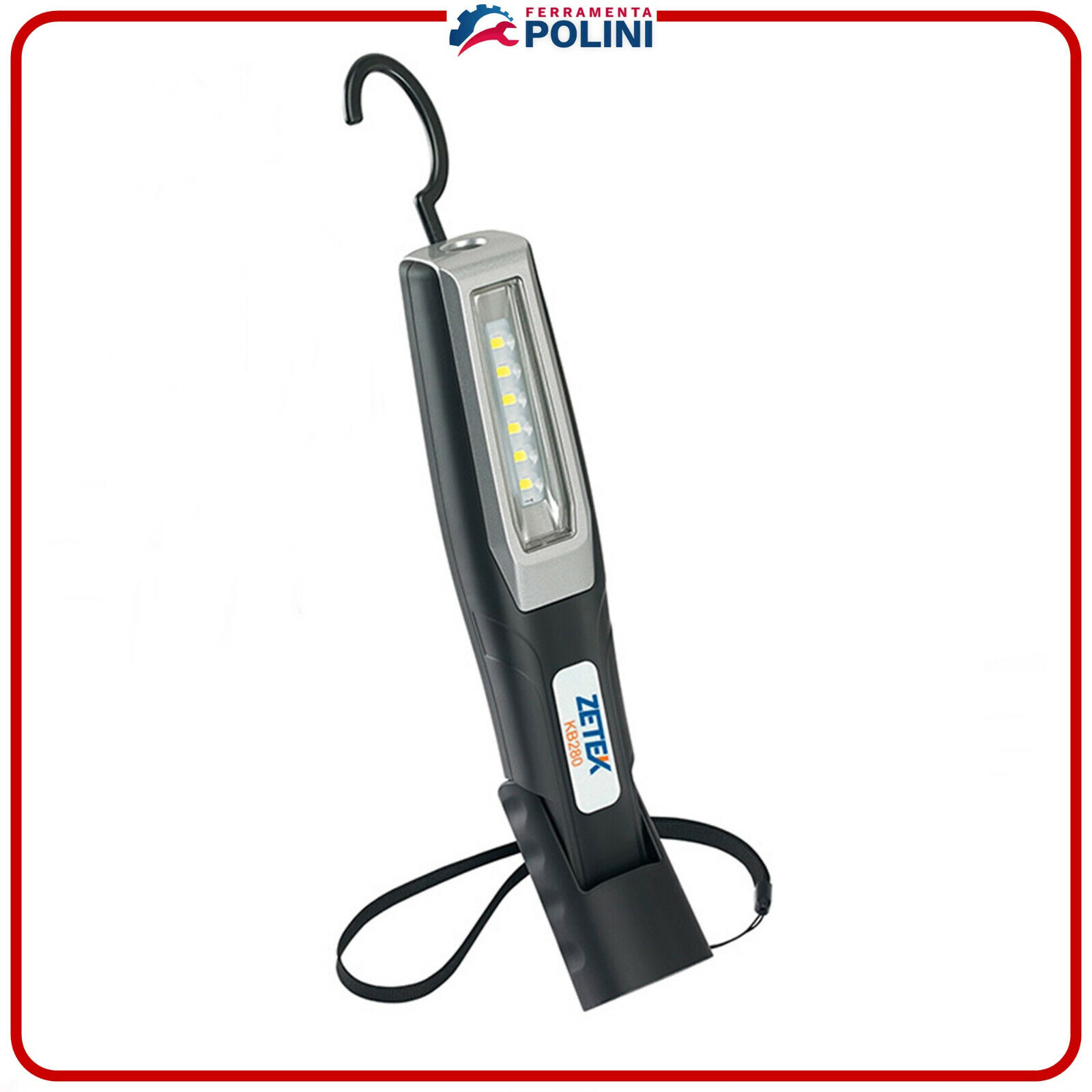 ZETEK BY ZECA KB280 LAMPADA TORCIA RICARICABILE A LED MAGNETICA 220lm