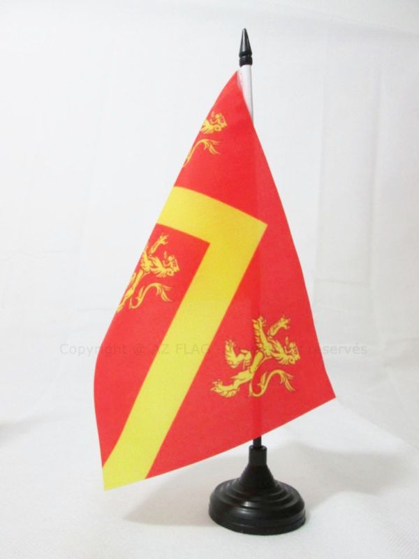 BANDIERA DA TAVOLO CONTEA DI ANGLESEY 21x14cm - PICCOLA BANDIERINA DI ANGLESEY -