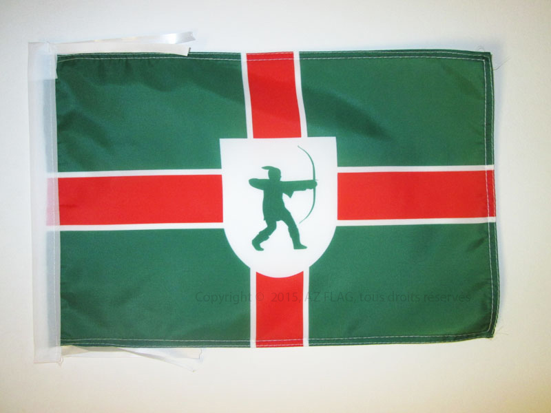 BANDIERA CONTEA DI NOTTINGHAMSHIRE 45x30cm - BANDIERINA COUNTY OF NOTTS. - INGHI