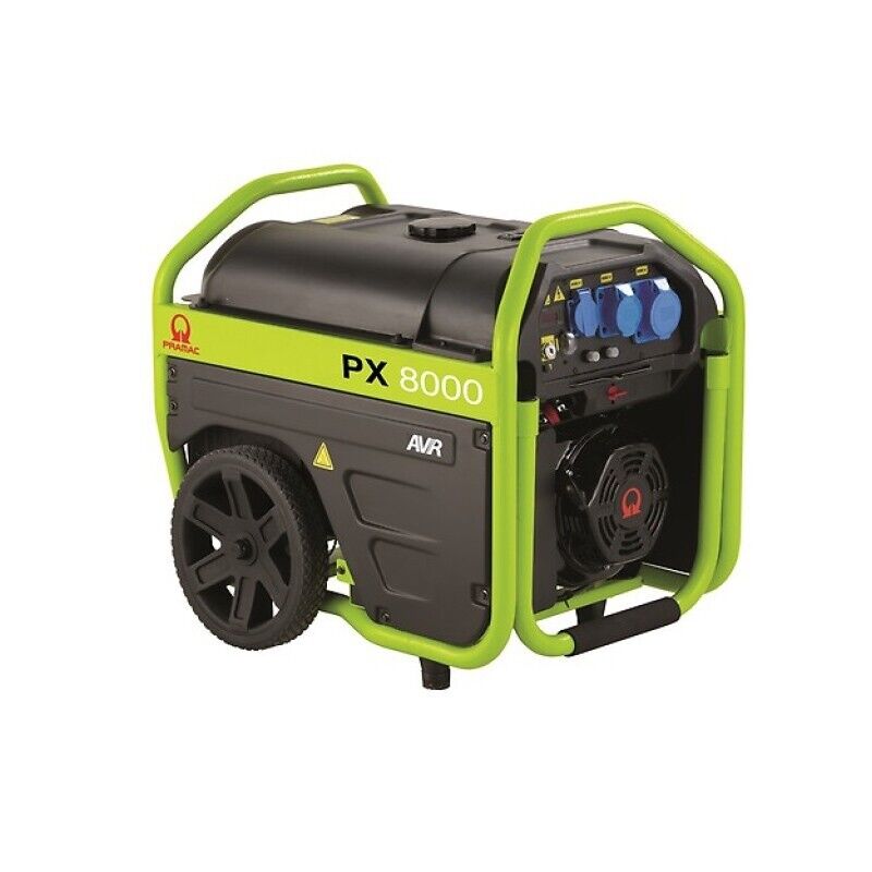 Pramac PX8000 - Generatore Aperto Carellato 6 kW Motore OHV 420 CC 27 L con AVR