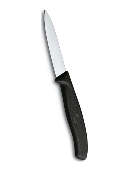 Victorinox Coltello da Tavola Spelucchino  Lama liscia 8cm 6.7606 [Modello: Nero