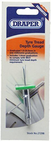 Draper 27298 Tyre Tread Depth Gauge (q5B)
