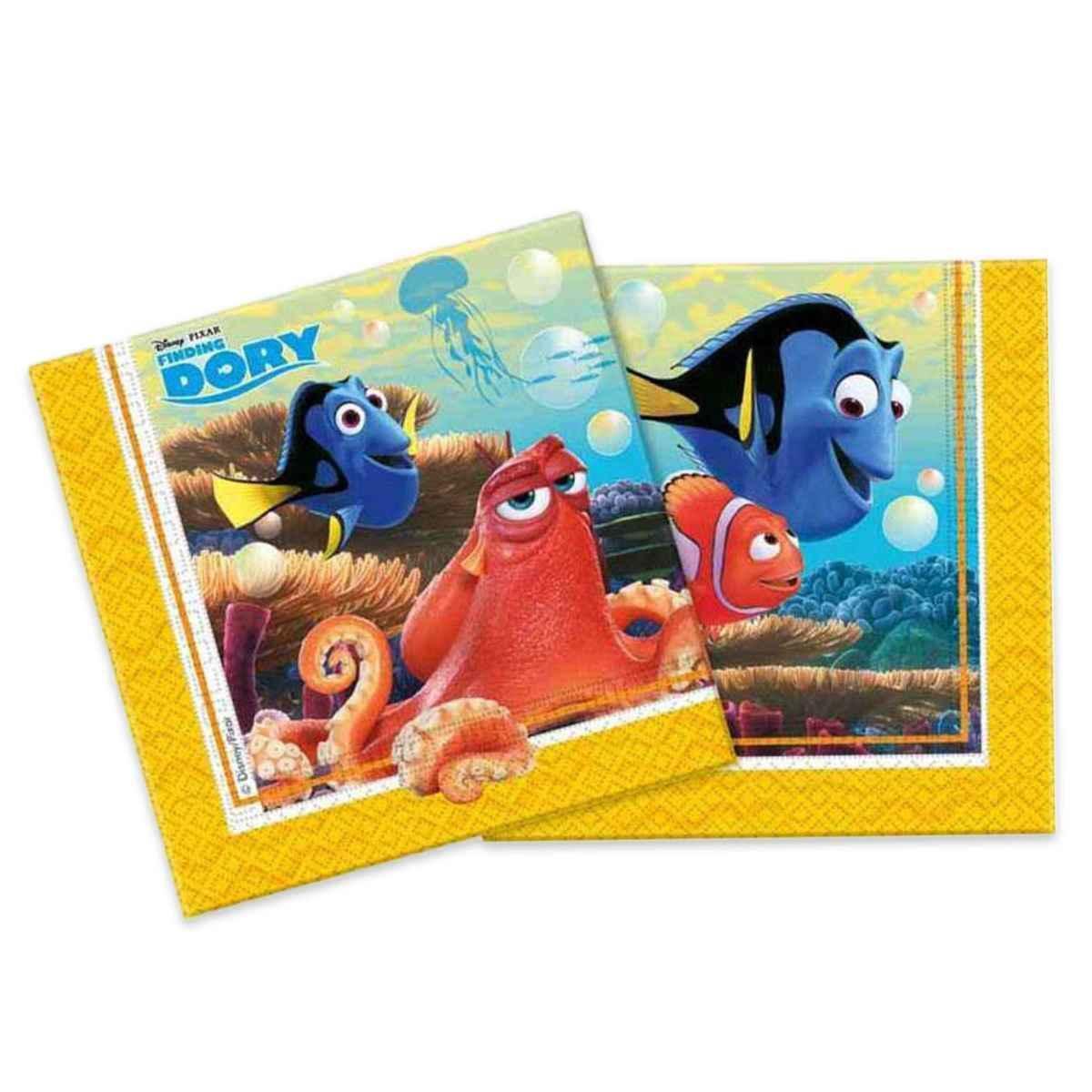 20 TOVAGLIOLI CARTA FINDING DORY alla ricerca di dory nemo 🐠