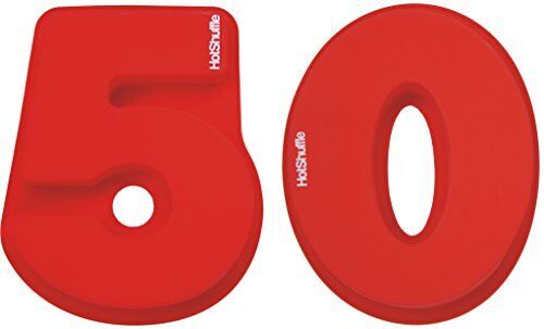 HotShuffle grande numero di silicone 50 Tortiera stampo cinquantesimo (L3U)