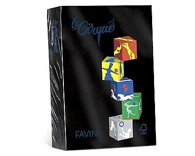 risma cartoncino colorato a4 160g 250fg Favini le cirque NERO 400 cm 21x29,7 a74