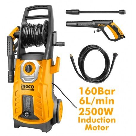 IDROPULITRICE 2500w Motore a Induzione - Serie Industrial 160BAR - INGCO HPWR250