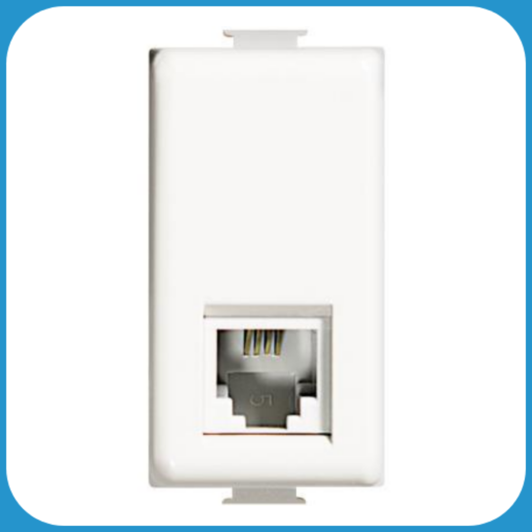 PRESA TELEFONICA RJ11 SERIE B-TICINO MATIX ART. AM5958/11N ORIGINALE