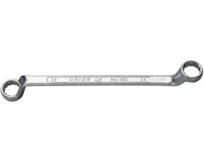 Chiavi poligonali cromate doppie curve  -mm.18x19