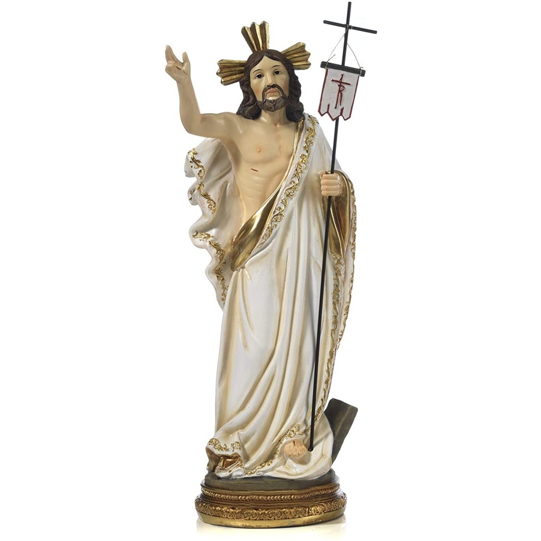 STATUA IN RESINA GESU' CRISTO RISORTO H.22,2 CM  PAB-PB17784-1