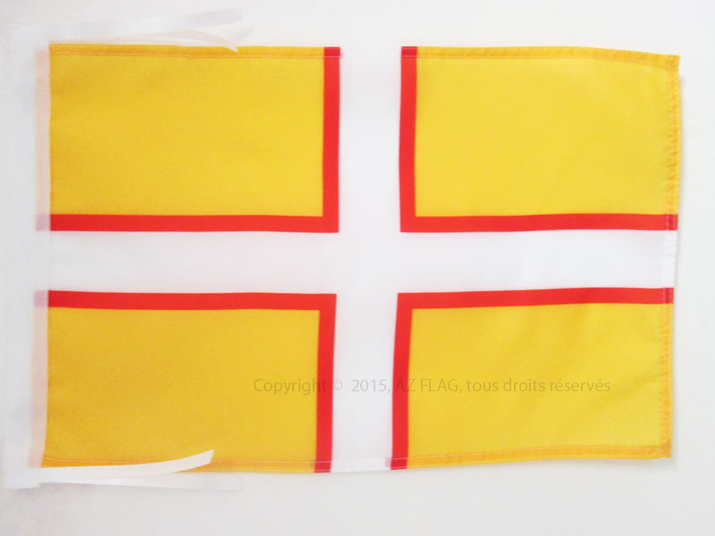 BANDIERA CONTEA DI DORSET 45x30cm - BANDIERINA COUNTY OF DORSET - INGHILTERRA 30