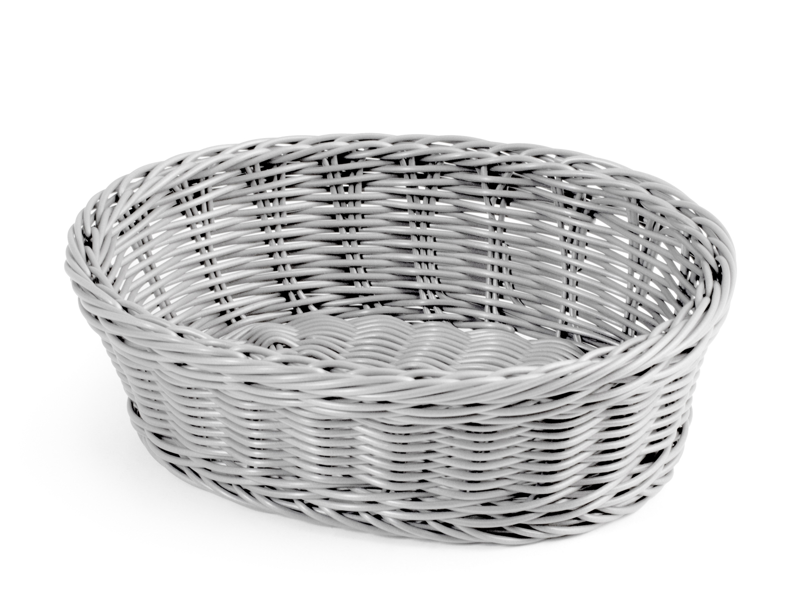 Royal Norfolk cestino ovale in plastica grigio cm 25x19x7h