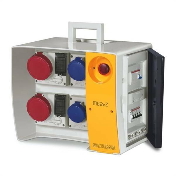 SCAME QUADRO DI DISTRIBUZIONE DA CANTIERE ASC IP65 4 PRESE+EMERGENZA 656.5924-25