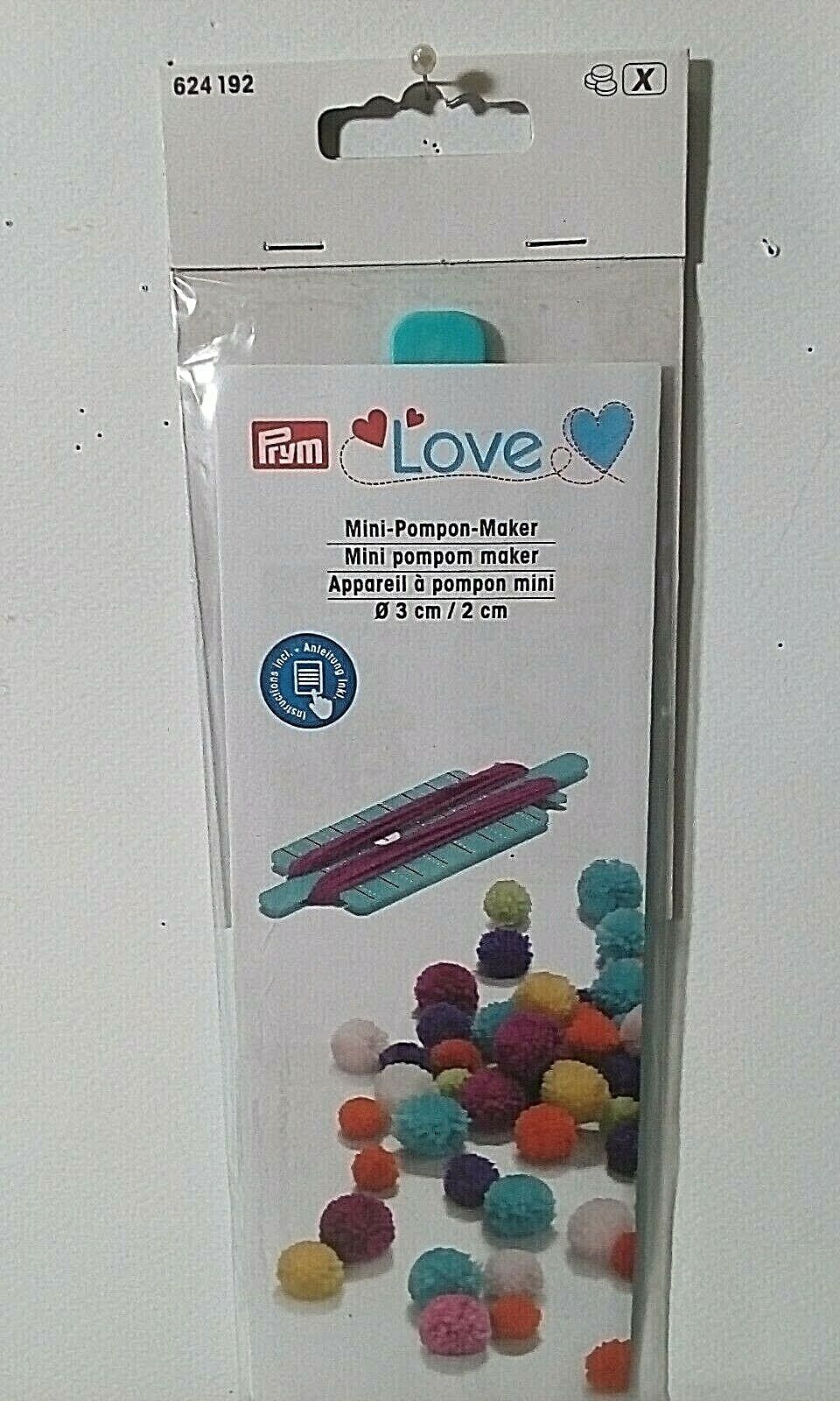 KIT PER LAVORI A MAGLIA POMPOM MINI 3 CM DIAM. / 2 CM DECOUPAGE RICAMO