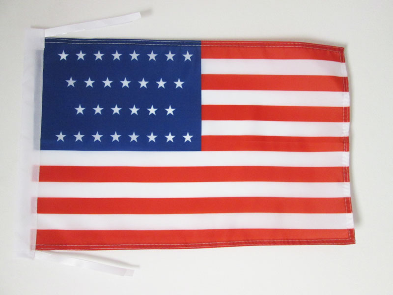 BANDIERA STATI UNITI 1847-1848 29 STELLE 45x30cm - BANDIERINA AMERICANA STORICA