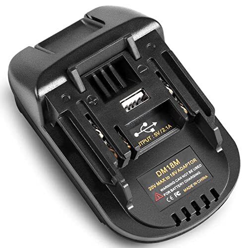 DM18M Adattatore batteria per Makita 18V Power Tools, Converti Milwaukee (Q6Q)