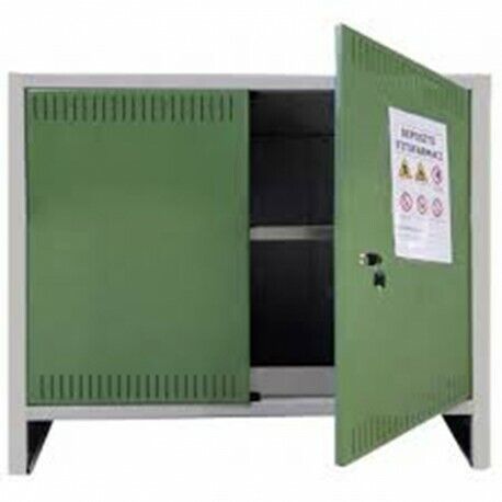 ARMADIO ARMADIETTO FITOFARMACI PRATIKO 100X40X80H OMOLOGATO IN METALLO 2 ANTE