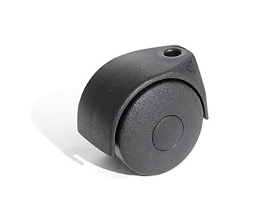Pozzi Ferramenta s.r.l. - Set di 4 rotelle pivotanti nere, per mobili da (a2a)