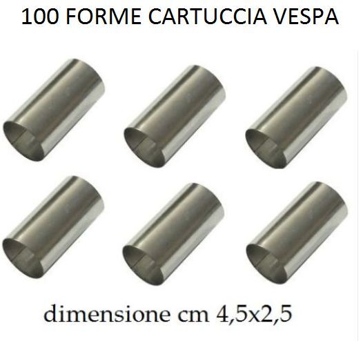 Set 100 Forme Cartucce Forma Cartuccia Stampo Stampi Vespa Dolci Pasticceria