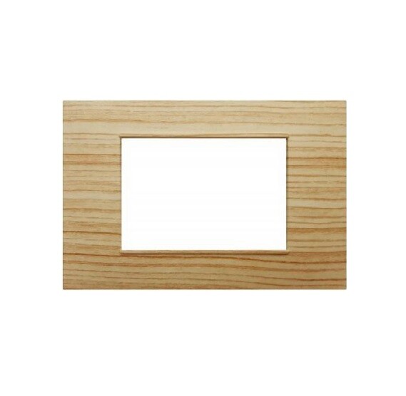 gem PLACCA 4P ABETE PVC COMPATIBILE VIMAR PLANA