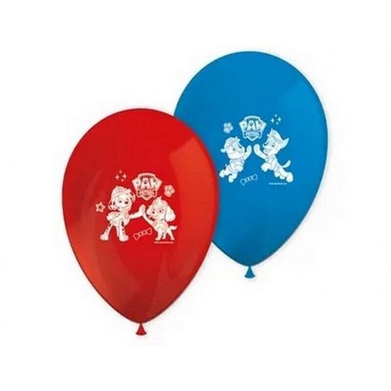 Palloncini in lattice grandi - Blister 8 pezzi - Paw Patrol