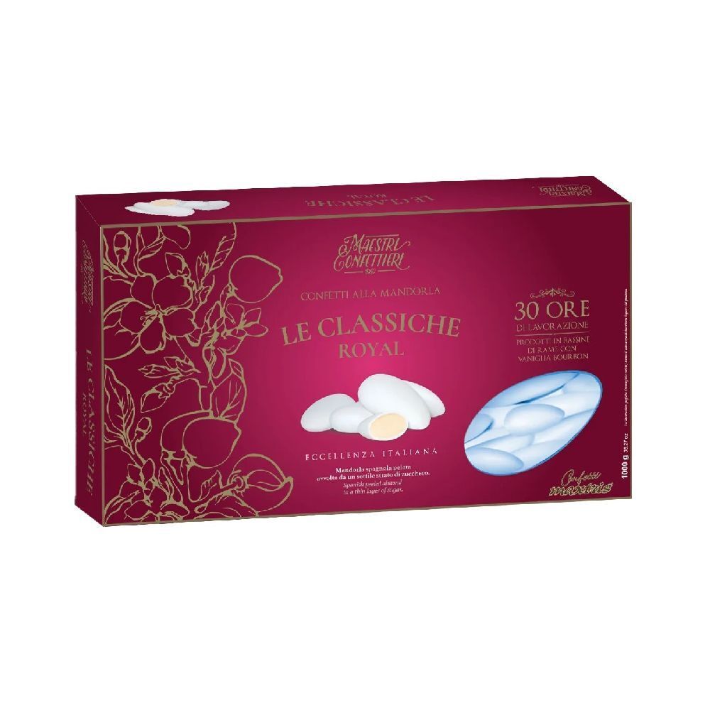 Confetti di Mandorla Spagnola40 ROYAL CELESTE 1kg 0AMH