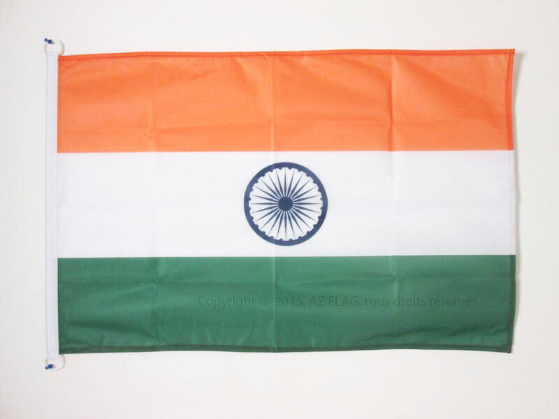 BANDIERA INDIA 90x60cm per esterno - BANDIERA INDIANA 60 x 90 cm - Nuova