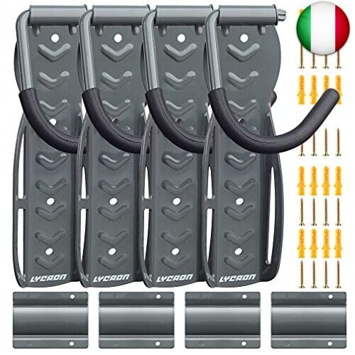LYCAON Bike Rack per il garage (Ultimate Gray) Bicicletta ganci di montaggio a