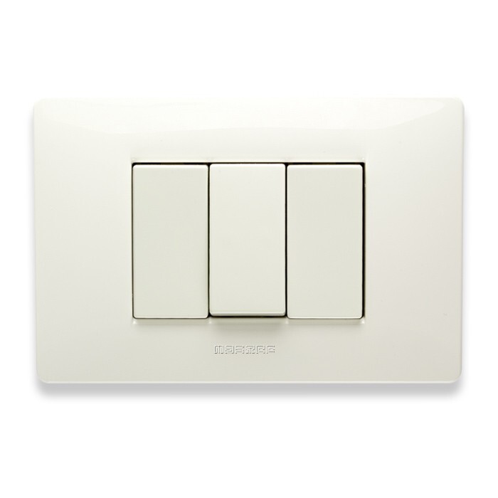 Mix Placca 3 Posti Bianco Aspen ( MASTER cod. 21MX103 )