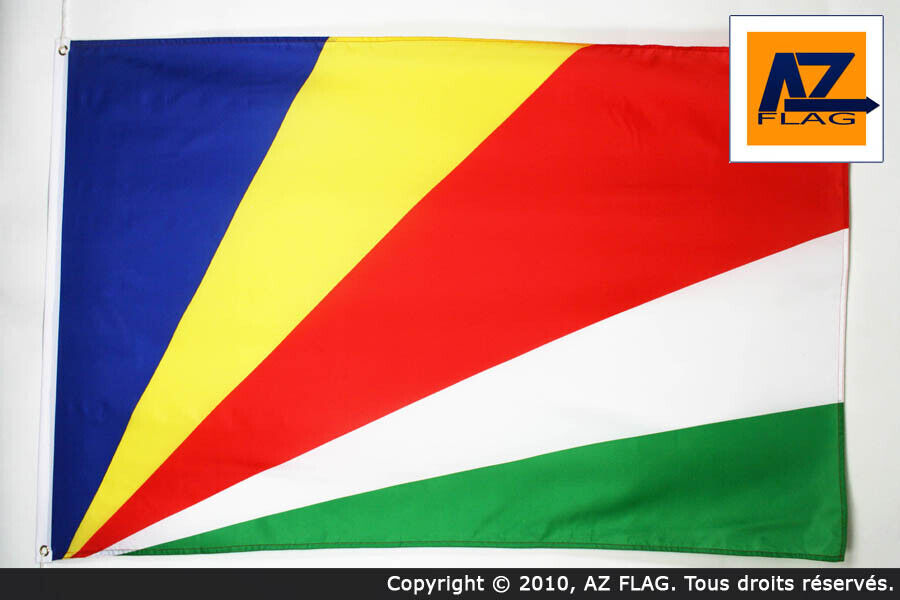 BANDIERA SEYCHELLES 90x60cm - BANDIERA AFRICANA 60 x 90 cm - Nuova