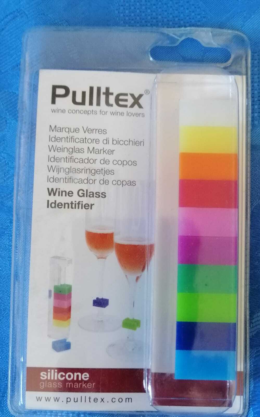 IDENTIFICATORE SEGNA BICCHIERE CALICE SET 10 PEZZI SILICONE WINE GLASS MARKER