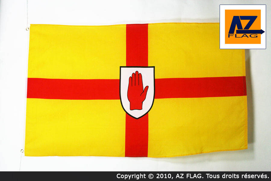 BANDIERA ULSTER 90x60cm - BANDIERA ULSTER IN IRLANDA 60 x 90 cm - Nuova