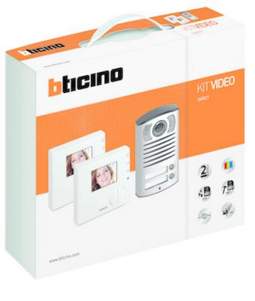 BTICINO 365521 KIT VIVAVOCE BIFAMILIARE CON VIDEOCITOFONI 100V12B LINEA 2000